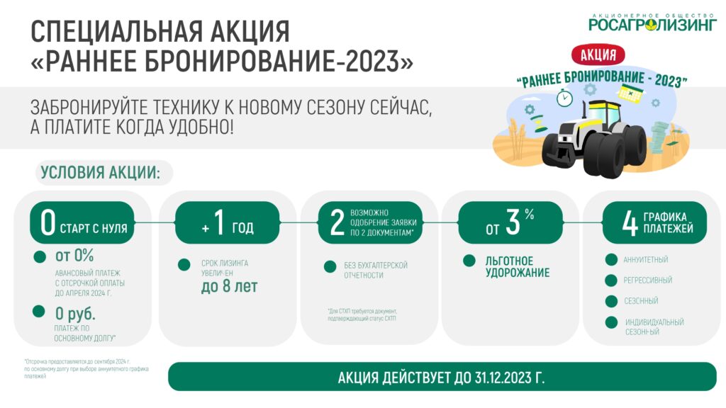 Аграриям Республики доступна возможность обновить парк сельхозтехники 1