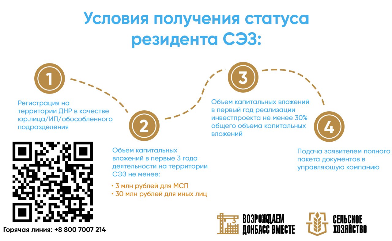 Донецкая Народная Республика стремительно развивается, и мы предлагаем предприятиям стать частью этого процесса